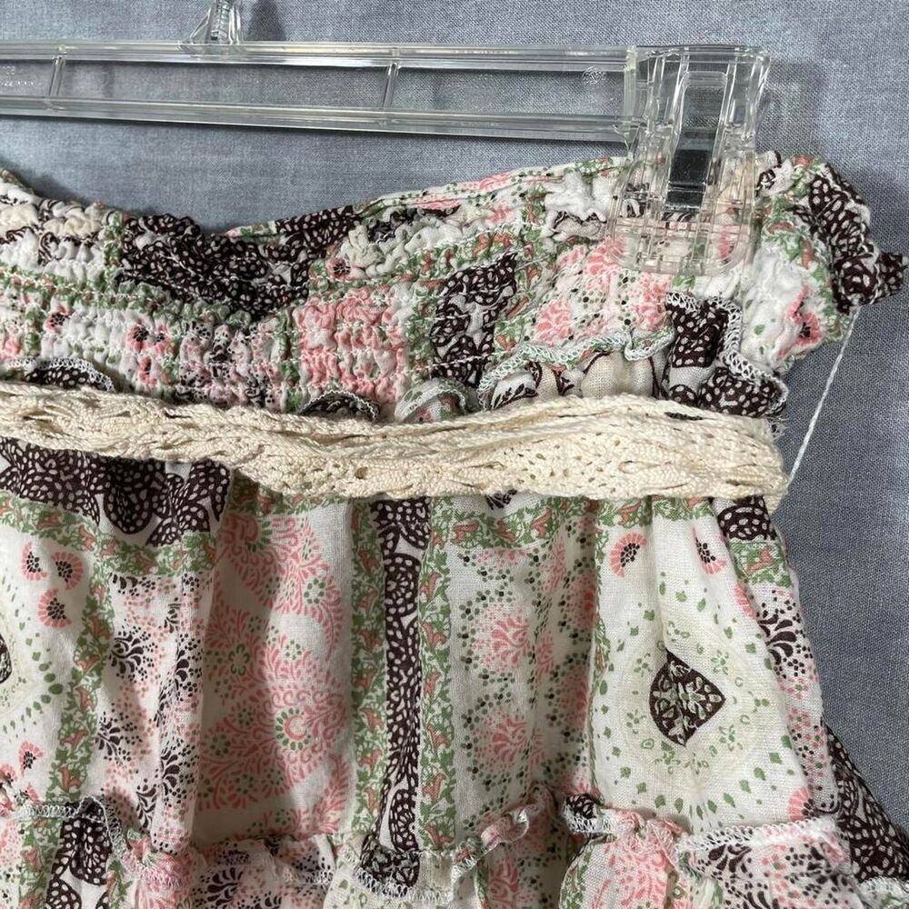 Fairycore Cottagecore vintage L.E.I patchwork mini skirt - Picture 3 of 8